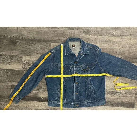 Vintage‎ Lee Denim Large Hard Rock Cafe Tokyo Jacket Embroidered Back 90's Vibes - Picture 10 of 10